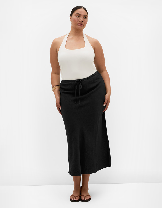 City Chic - Plus size Alexi Maxi Skirt - black