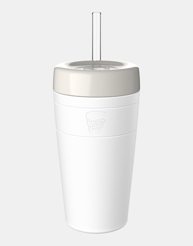 KeepCup - Helix Cold Cup 16oz Reusable Coffee Cup with Straw