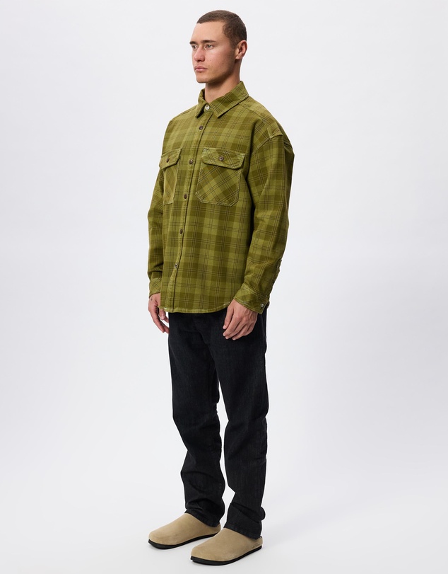 Scotch & Soda - Washed Denim Checked Overshirt