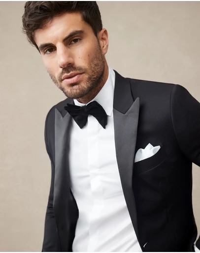 Van Heusen - Wool Tuxedo Dinner Suit Jacket