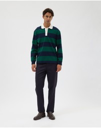 AERE - Striped Rugby Polo