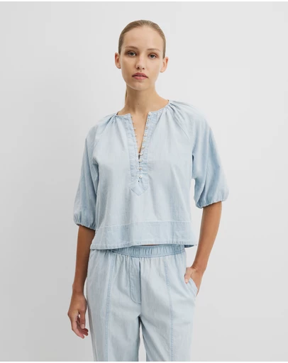 Country Road - Gathered Cotton Top