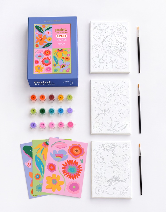 Journey Of Something - Paint by Numbers - Into the Petals (Pack of 3)