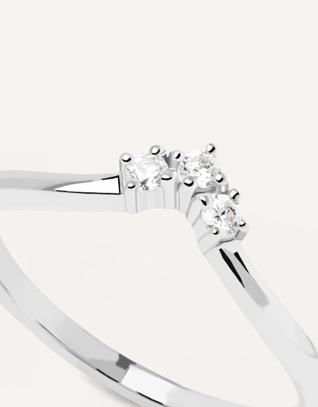 PDPAOLA - Mini Crown Silver Ring