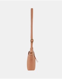 Pierre Cardin - Pierre Cardin Leather Woven Design Crossbody Bag