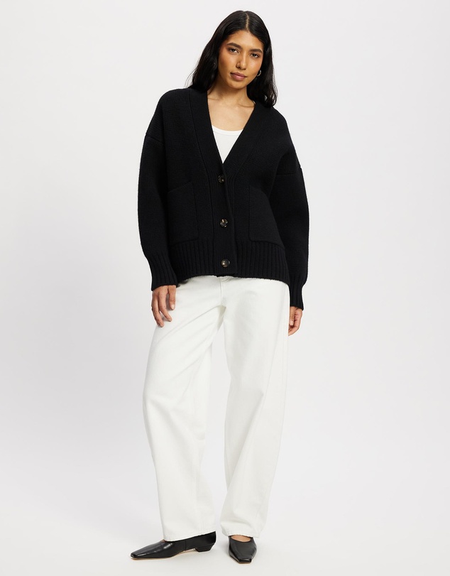 White By FTL - Amber Merino Cardigan