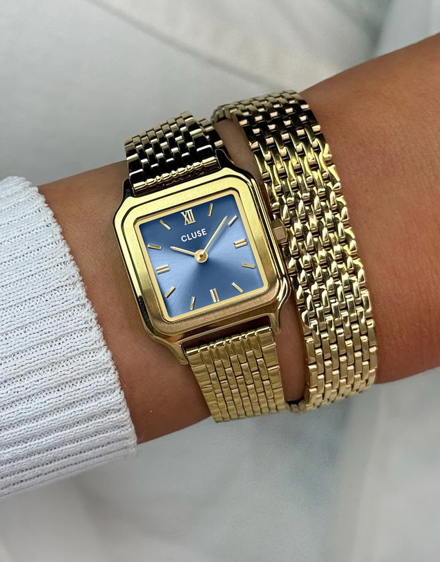 Cluse - Gracieuse Petite Double Steel Kyanite Blue/Gold