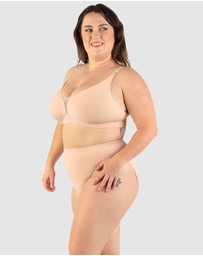 B Free Intimate Apparel - Invisible Mesh Comfort Padded Bra (C-D-DD-E-F-G) Cup