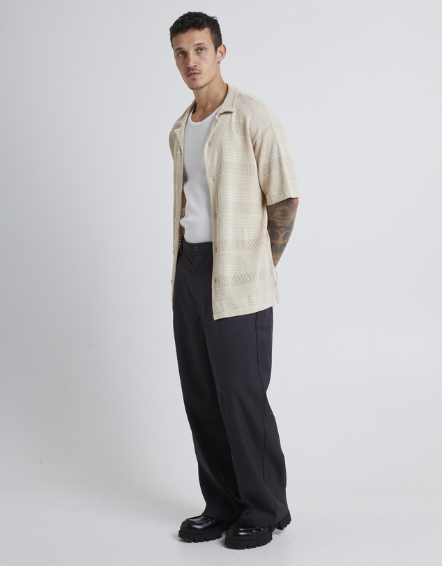 Arvust - Knitted Shorts Sleeve Resort Shirt