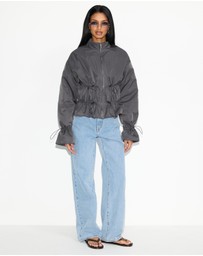 Dazie - Sarah Cinch Drawcord Puffer Jacket