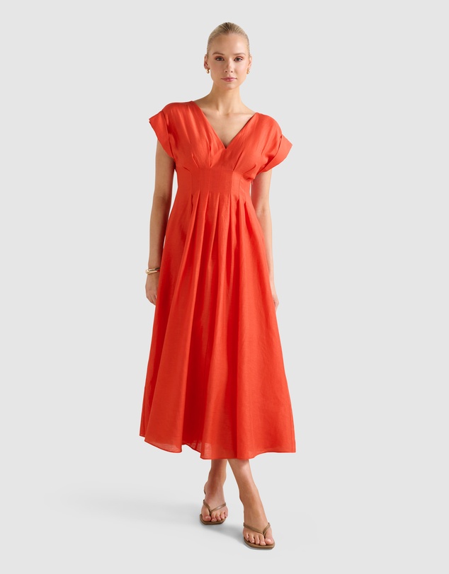 Forever New - Alessandra Tuck Detail Midi Dress