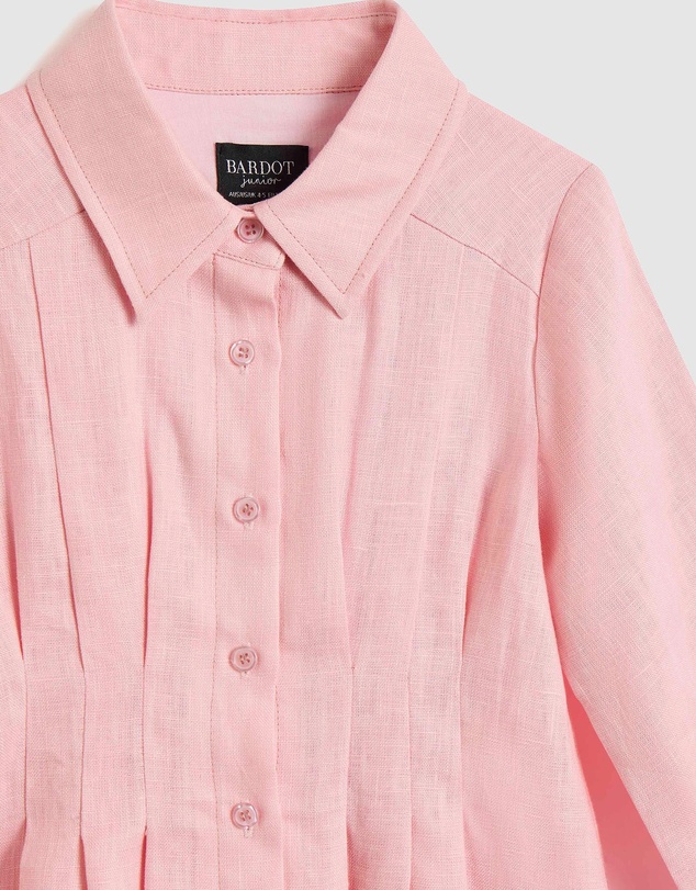 Bardot Junior - Dianna Linen Shirt Dress - Kids