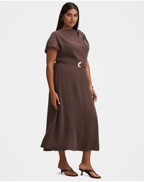 Forever New Curve - Kylee Curve Button Neck Dress