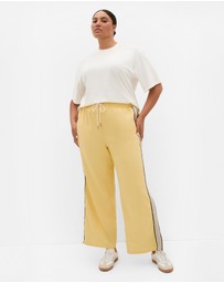 City Chic - Side Stripe Linen Blend Pant