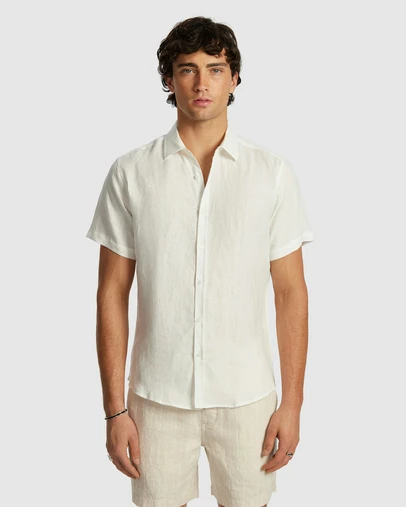 yd. - Lewis Pure Linen Shirt