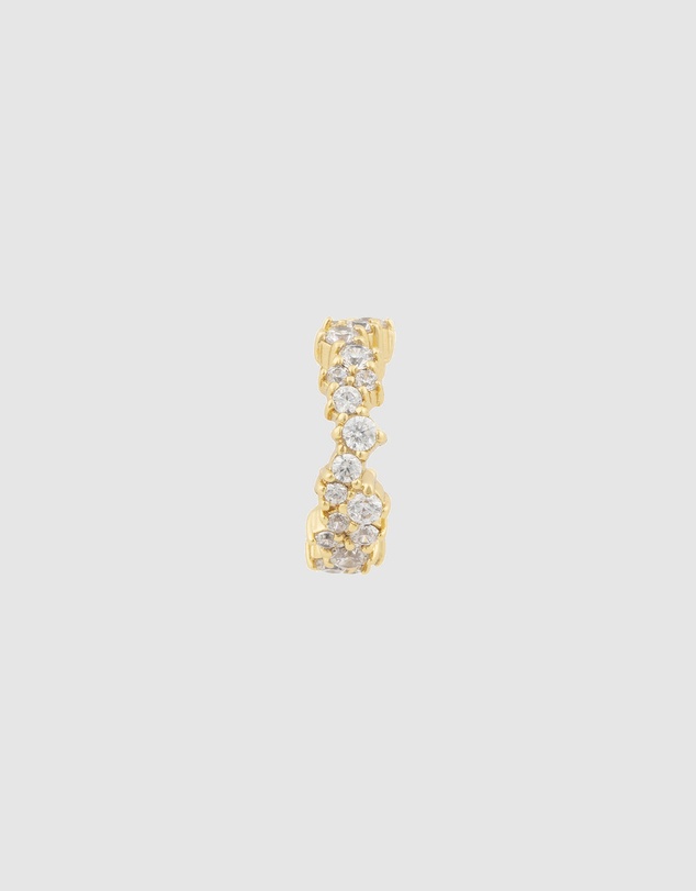 Wanderlust + Co - Aurora Pave Gold Ear Cuff