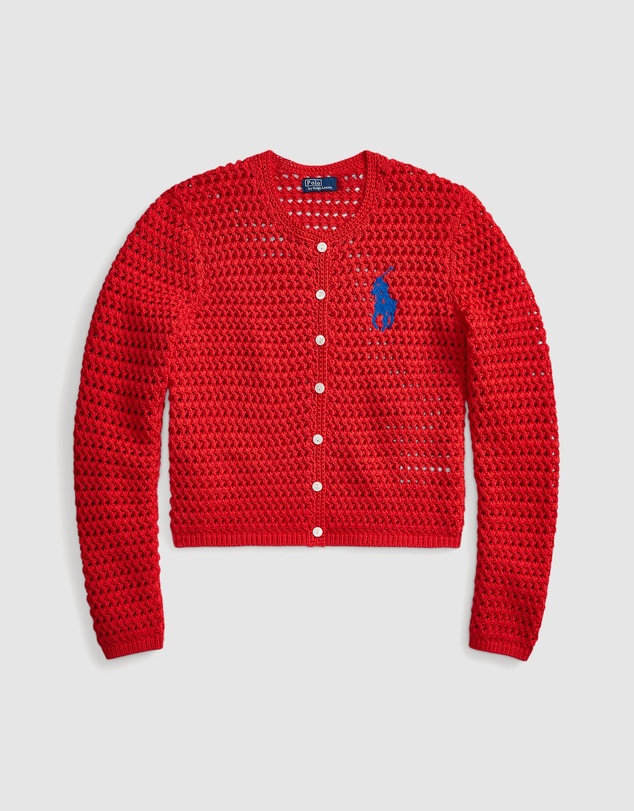 Polo Ralph Lauren - Big Pony Crocheted Cotton Cardigan