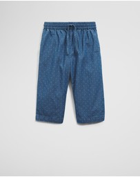 Country Road - Cotton Chambray Wide Legging Pant