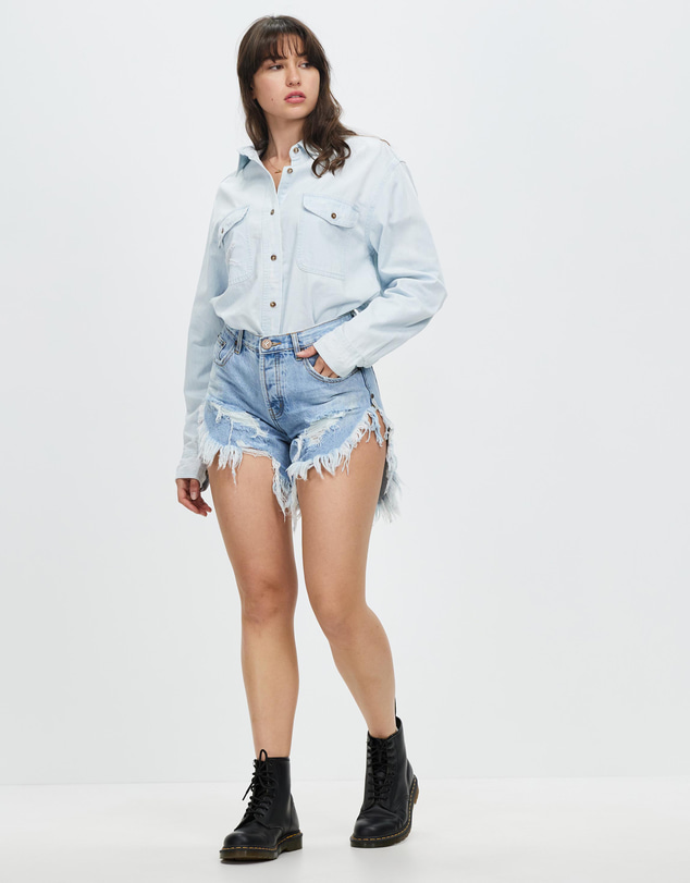 ONE TEASPOON - Everyday Chambray Denim Shirt
