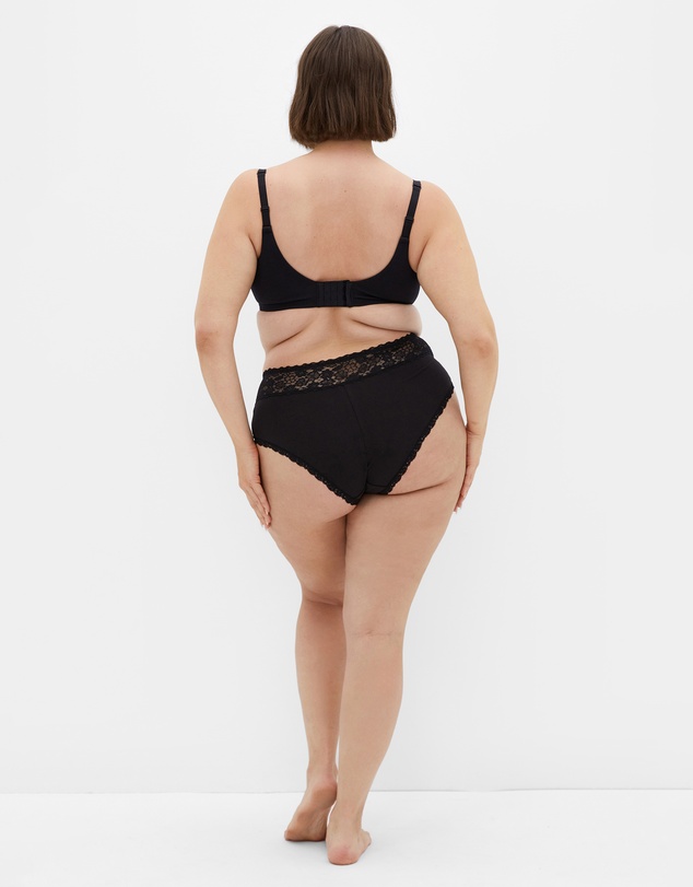 City Chic - Plus size S&C CTN TSHIRT BRA - Black