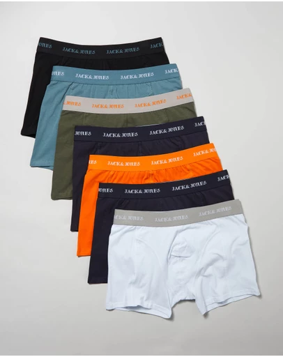 Jack & Jones - 7-Pack Jacmiles Solid Trunks