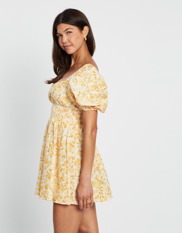 Peony - Smocked Mini Dress