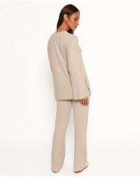 Petal & Pup - Silvie Long Sleeve Knitted Set - Oatmeal