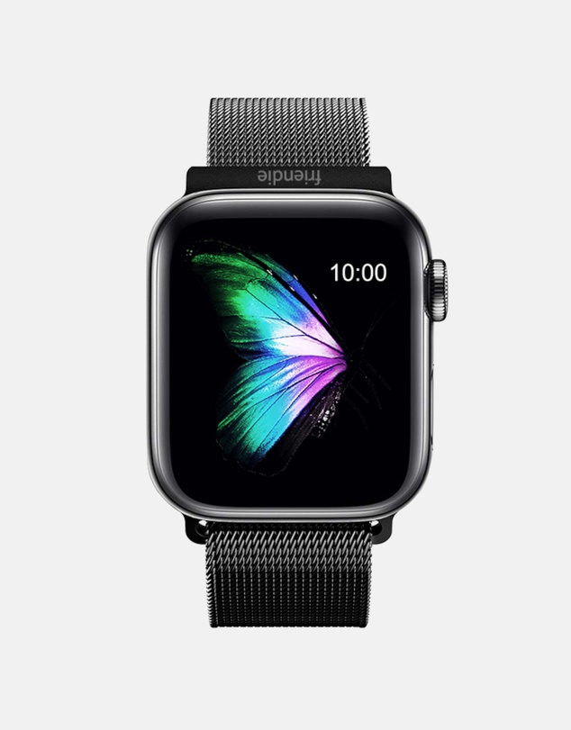 Friendie - Stainless Steel Woven Mesh Loop Band - The Melbourne - Apple Watch Compatible
