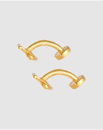 Kuzzoi - ICONIC EXCLUSIVE - Cufflinks Anchor Symbol Maritime in 925 Sterling Silver Gold Plated