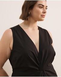 Atmos&Here Curvy - Ida Cotton Poplin Midi Dress