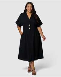 Something 4 Olivia - Blair Linen Midi Dress