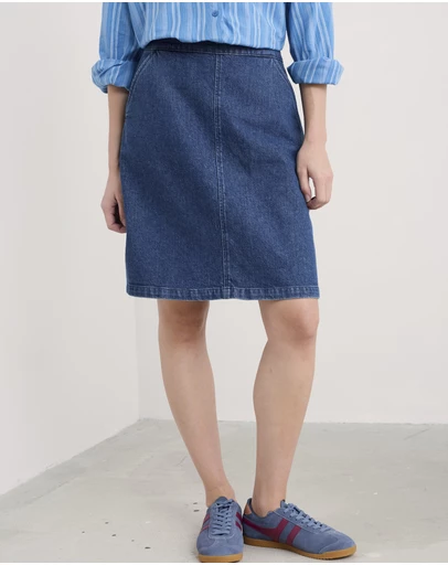 Seasalt - Seasalt Cornwall Blue Dovetail Skirt