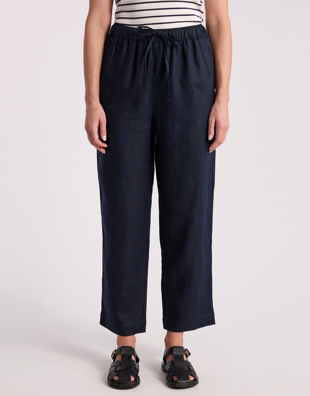 David Lawrence - Prue Tapered Linen Pants
