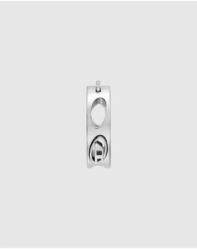 Diesel - D Logo Silver Earring