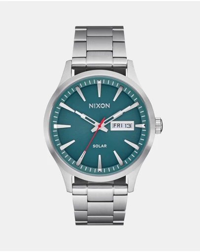 Nixon - Sentry Solar Stainless Steel