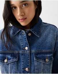 Bershka - Cropped Denim Jacket