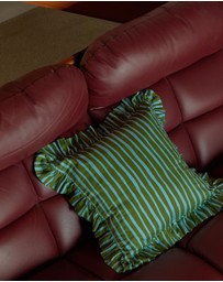 Mosey Me - Strokes Ruffle Cushion - Guacamole