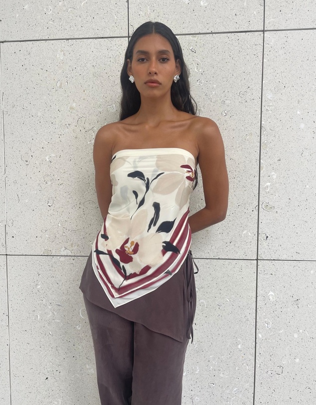 Minima Esenciales - Isla Print Scarf Top