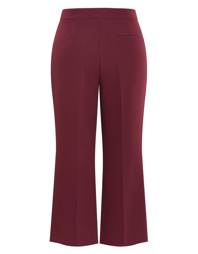 City Chic - Plus size PANT RELAXED ALENA S - Berry