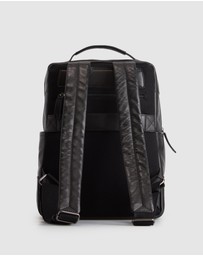 Evity - Dominic Leather Weave Backpack
