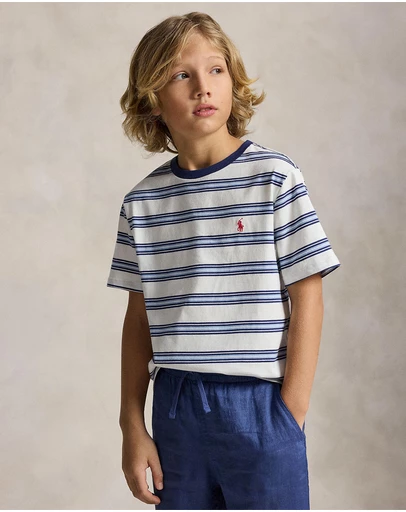 Polo Ralph Lauren - Striped Cotton Jersey Tee - Teens
