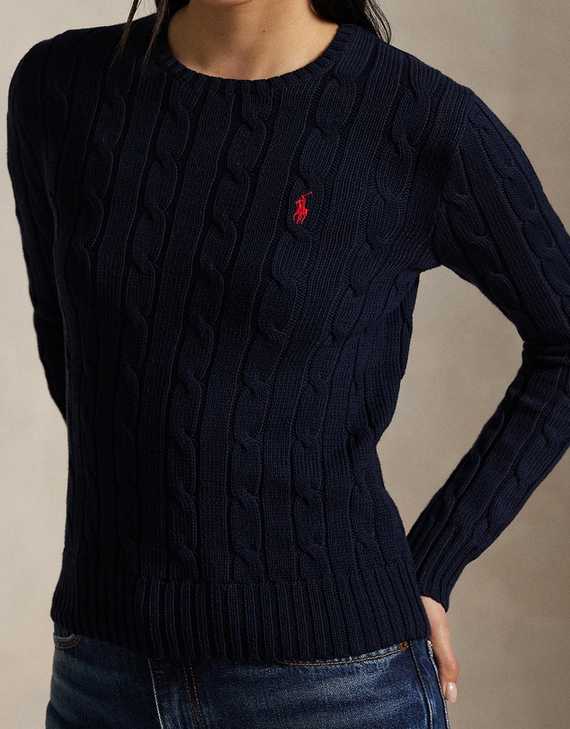 Polo Ralph Lauren - Cable-Knit Cotton Crewneck Sweater