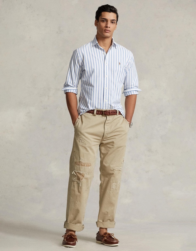 Polo Ralph Lauren - ICONIC EXCLUSIVE - Custom Fit Striped Oxford Shirt