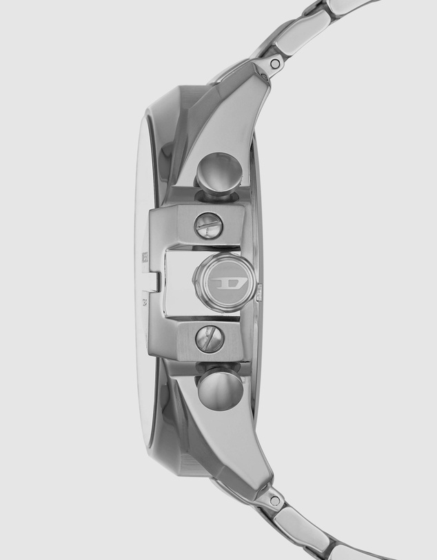 Diesel - Mega Chief Silver Tone Chronograph Watch