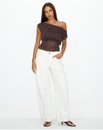 Dazie - Bianka Off Shoulder Lace Top