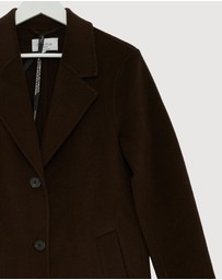Revibe - Repaired Minima Esenciales Dulcie Relaxed Wool Coat - AU 10