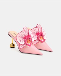 JW PEI - Sofia Orchid Sphere Heel Mules