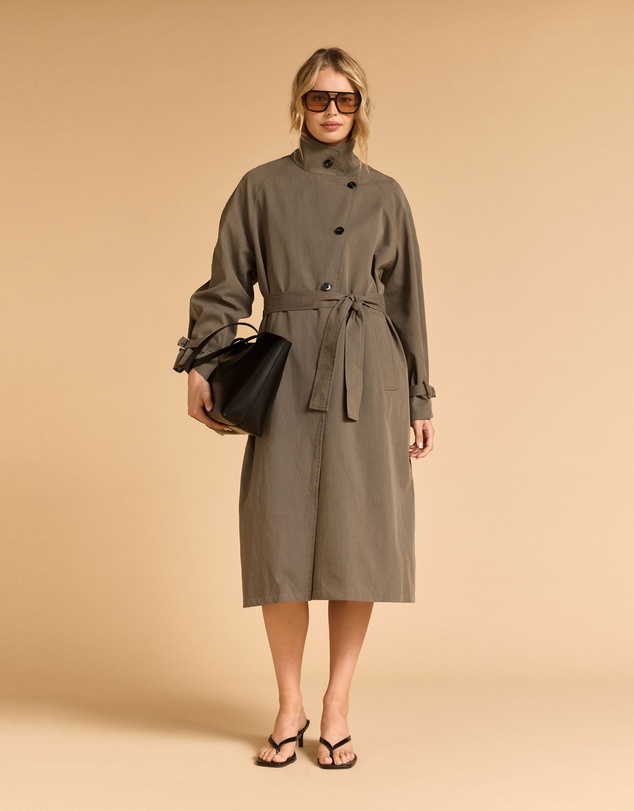 MVN - Funnel Neck Trench Coat