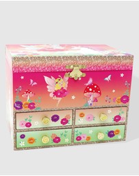 Pink Poppy - Unicorn & The Pixie Fairy Musical Jewellery Storage Box