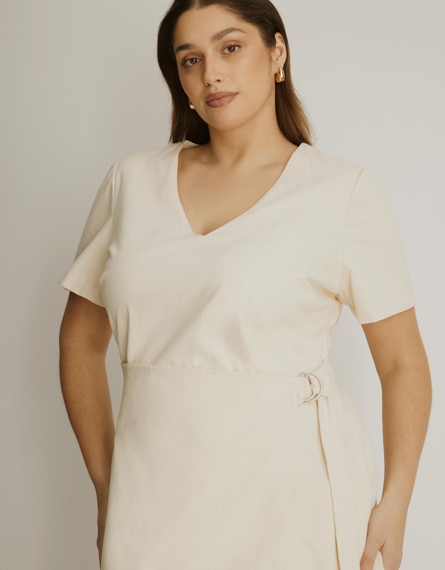 Atmos&Here Curvy - Ellie Cotton Twill Mini Dress